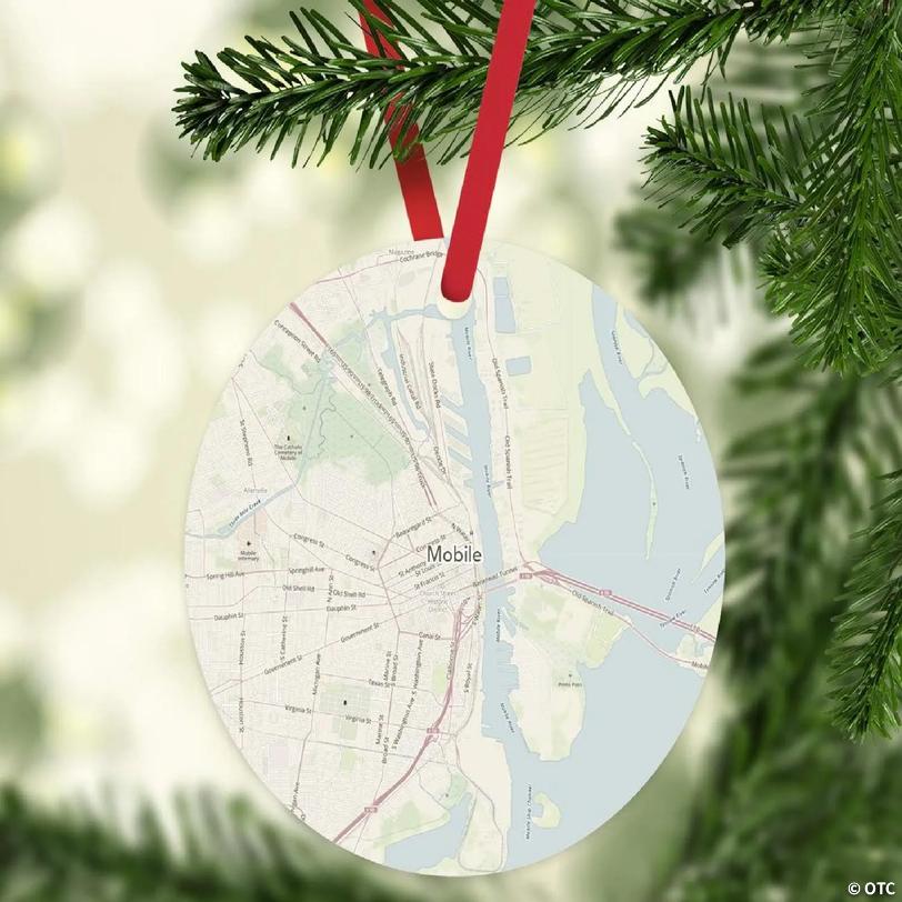 MDF Ornament Mobile Alabama Map | Oriental Trading