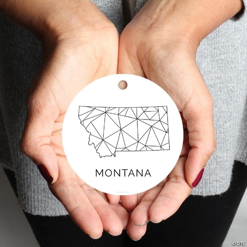 MDF Ornament Montana Blk/Wh Geometric | Oriental Trading