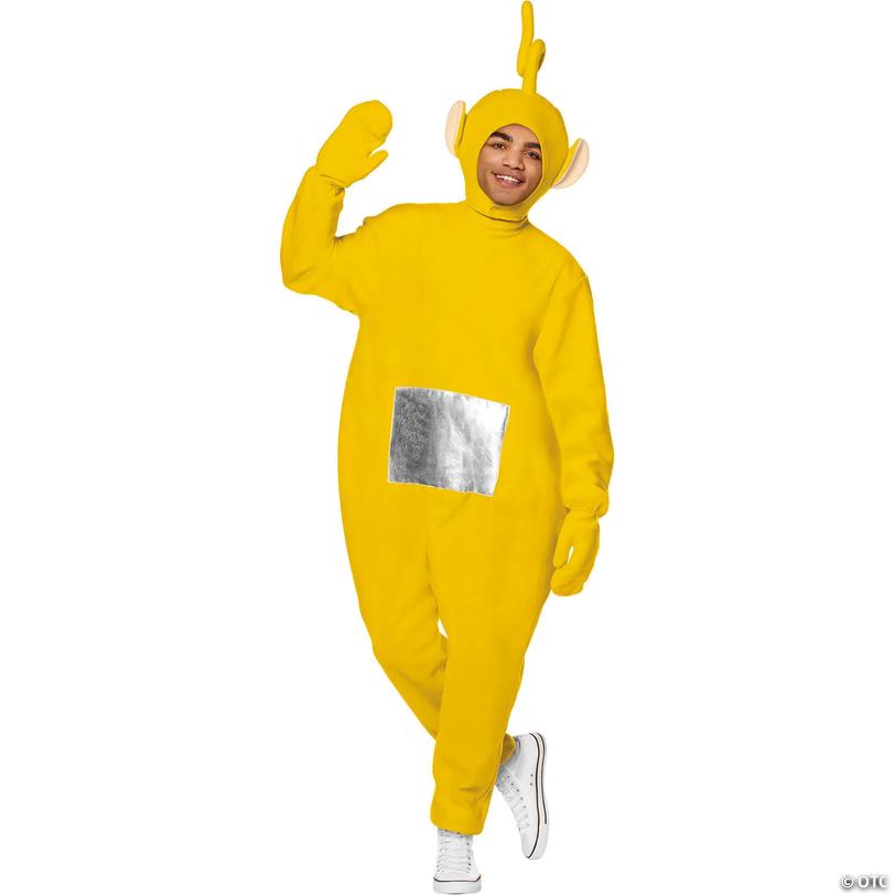 Adults Teletubbies&amp;#8482; Yellow Laa-Laa Polyester Jumpsuit Costume - Large 42-46 Image