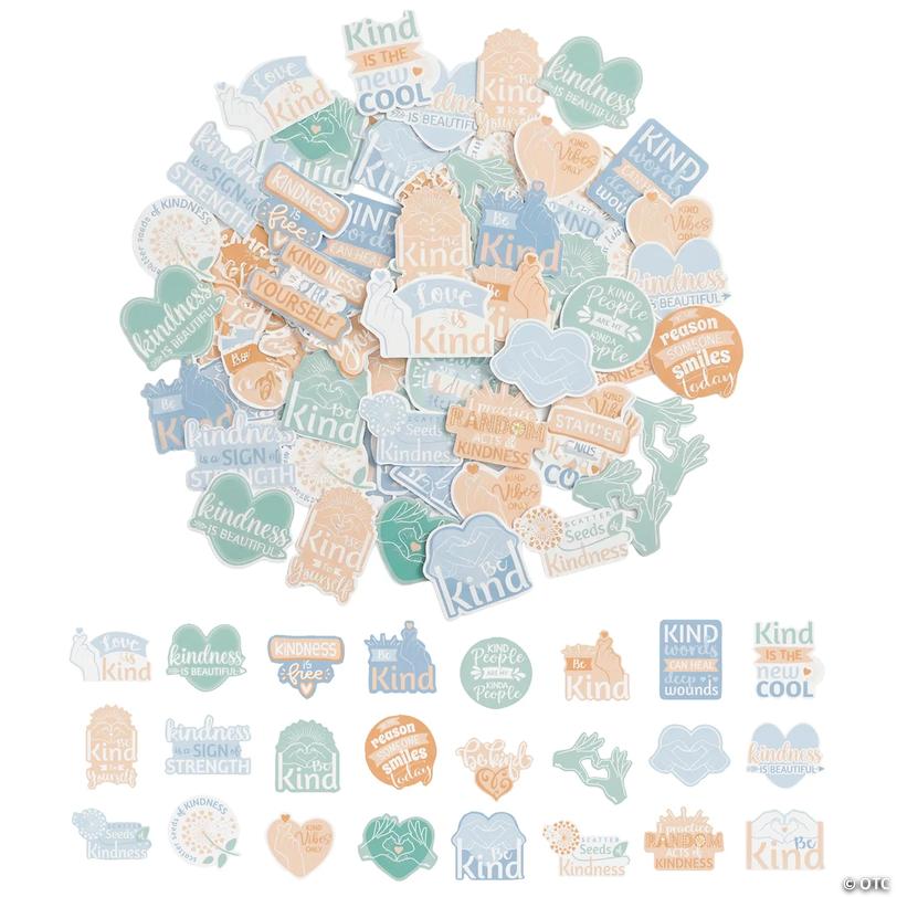 2" - 3 1/4" Bulk 50 Pc. Kindness Vinyl Sticker Assortment Image