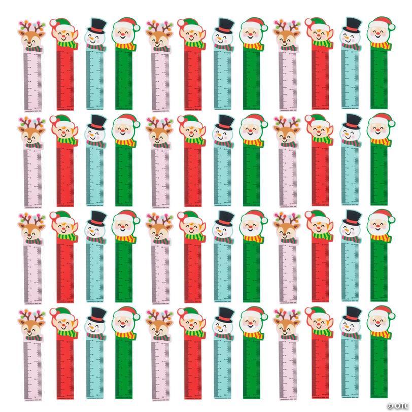 Bulk Sugar Rush Christmas Character Ruler Bookmarks - 48 pc Image
