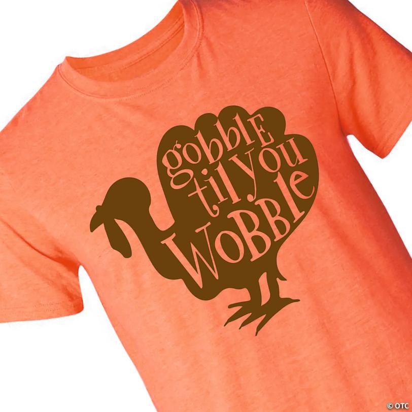 Gobble Till You Wobble Adults T-Shirt - 3XL Image