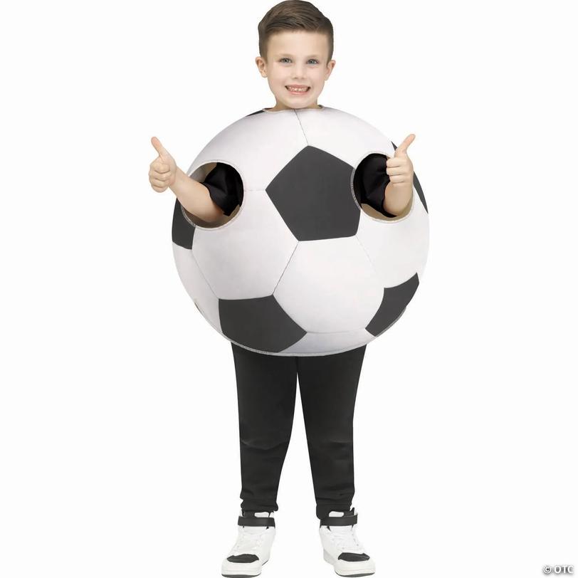 Kids Soccer Sports Ball Polyester Tunic Costume Image