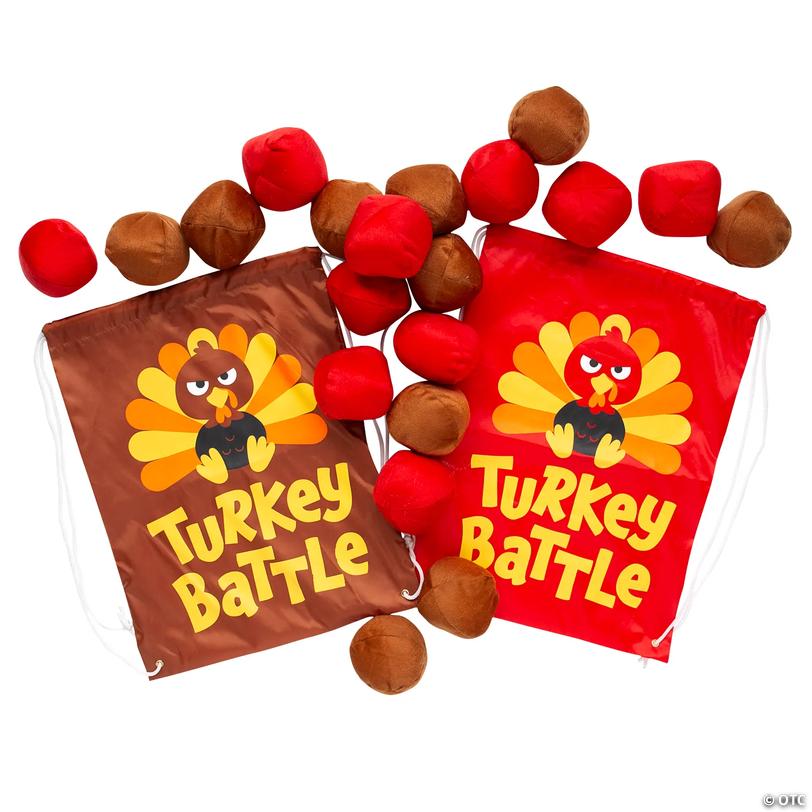 Turkey Battle Thanksgiving Ball Toss Game - 22 pc Image