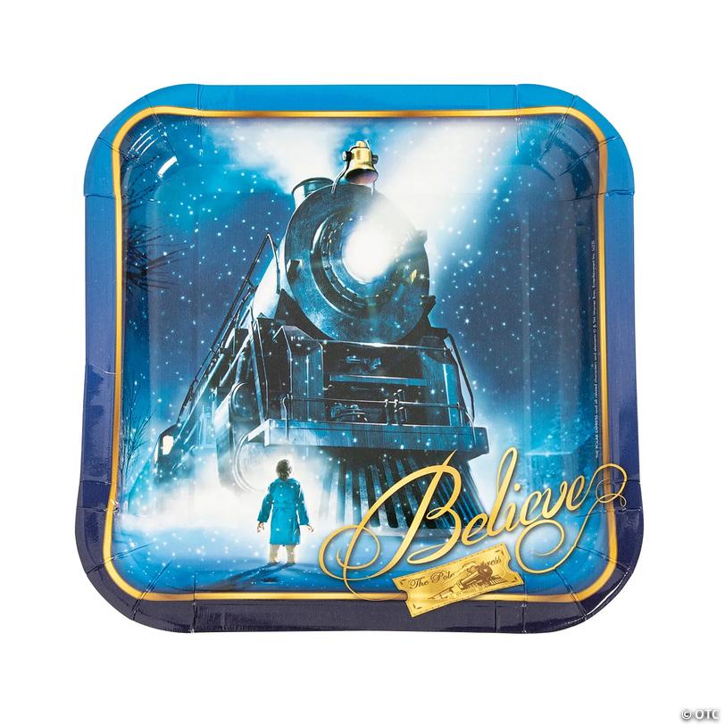 The Polar Express&amp;#8482; Paper Dinner Plates - 8 Ct. Image