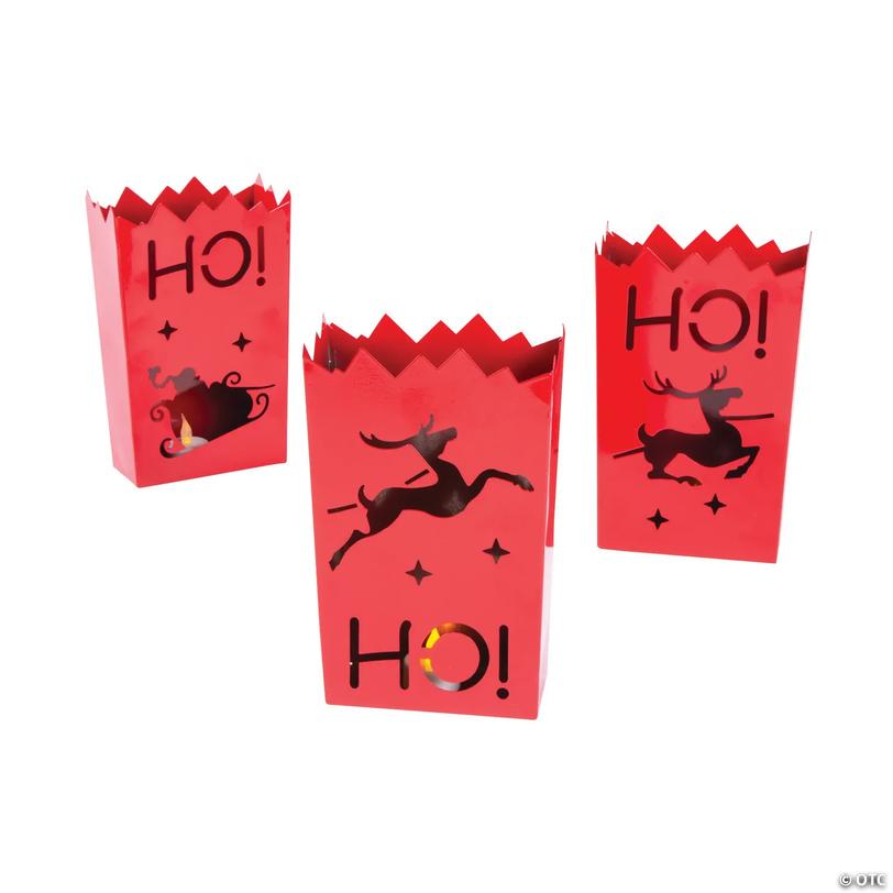 Christmas Metal Luminary Set - 3 Pc. Image