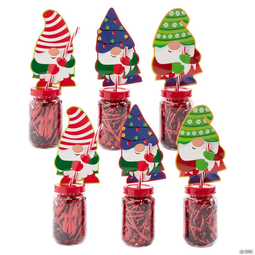 Christmas Gnome Red Jar Mug Handout Kit for 24 Image