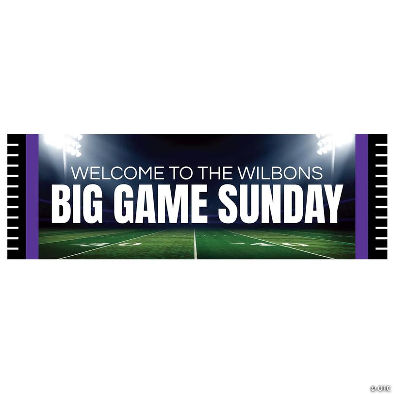90" x 29" Football Field Custom Banner - Large Image
