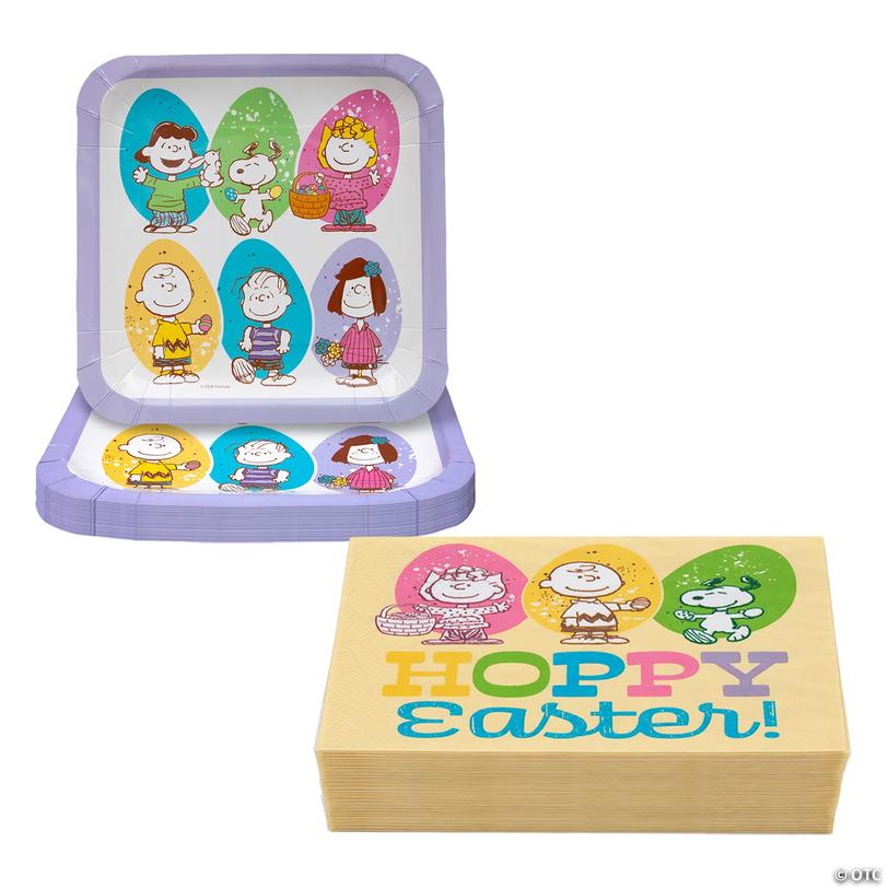 Peanuts<sup>&amp;#174;</sup> Easter Party Tableware Kit for 24 Guests Image