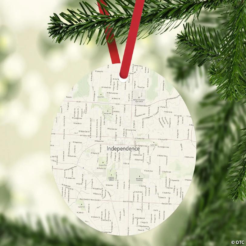 MDF Ornament Independence Missouri Map | Oriental Trading