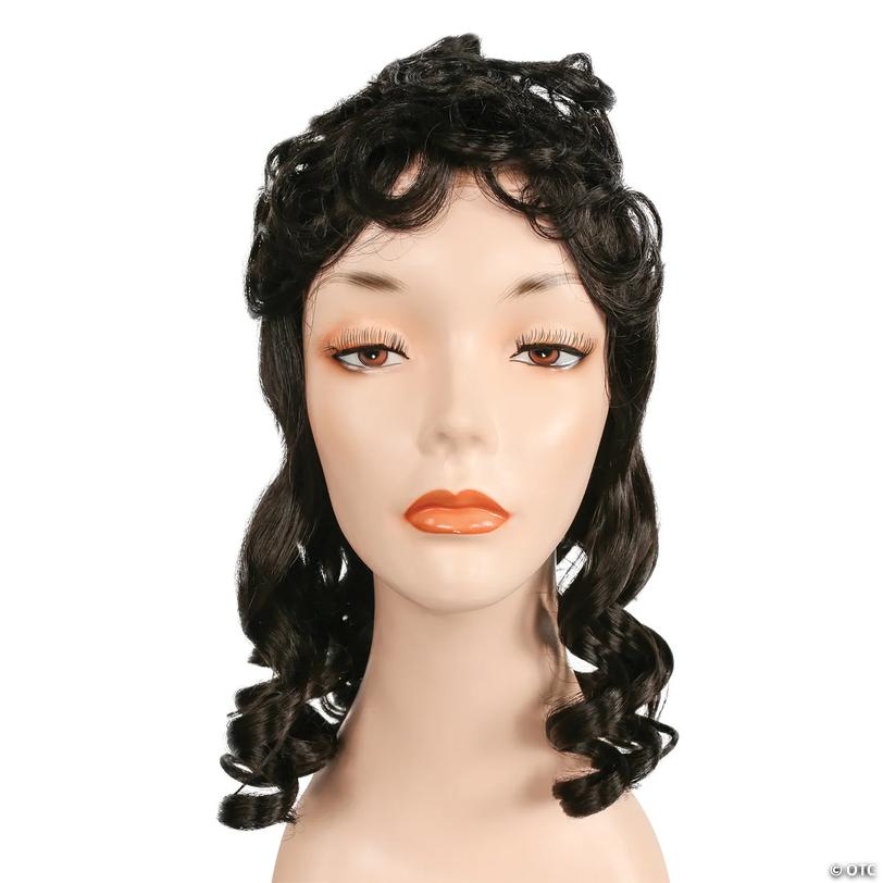 Women's Curly 1940s Movie Queen Wig - Black 1 Image