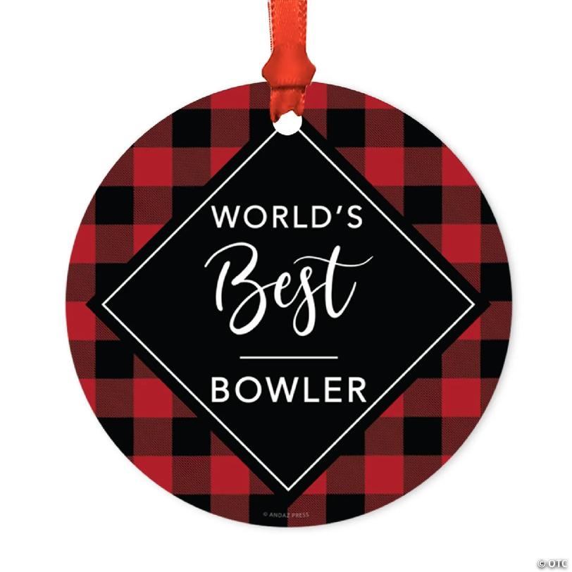 Metal Ornament World's Best Bowler | Oriental Trading