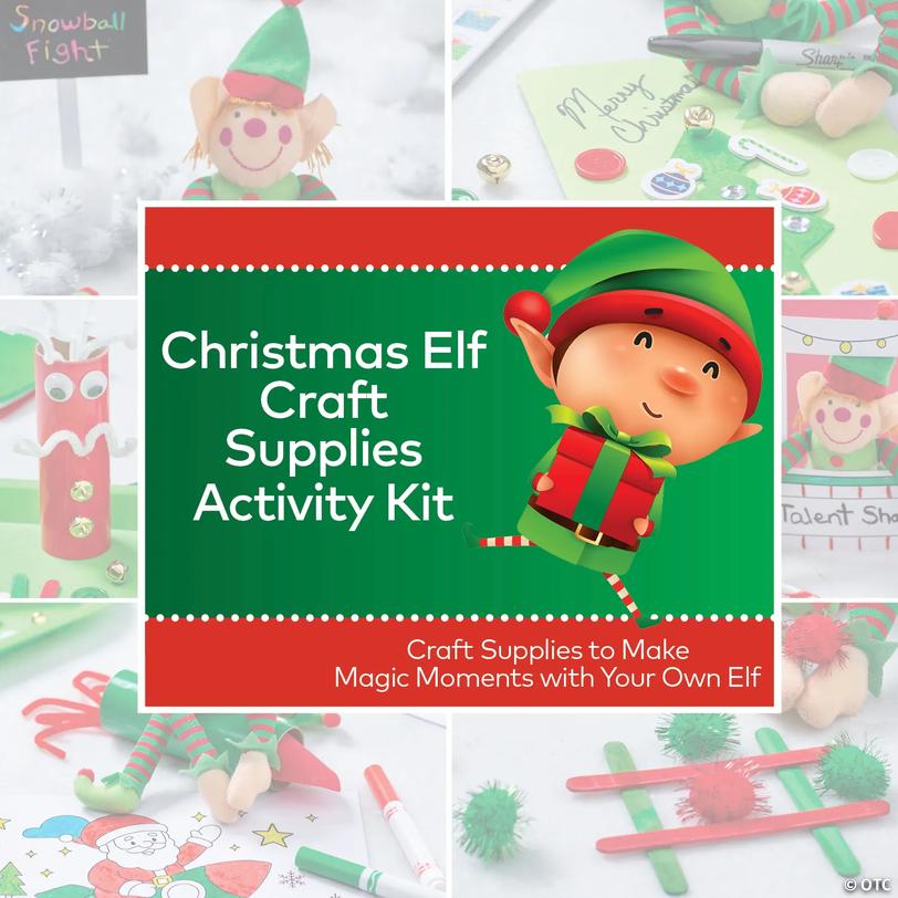 Christmas Elf Craft Supplies Activity Kit Image