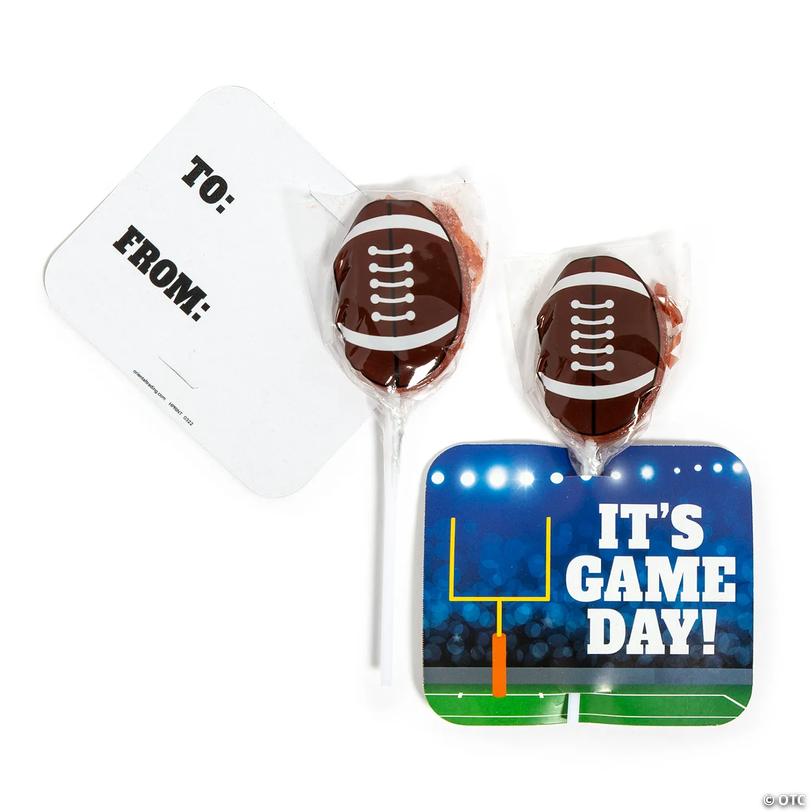 Football Goal Post Lollipop Handouts for 12 Image