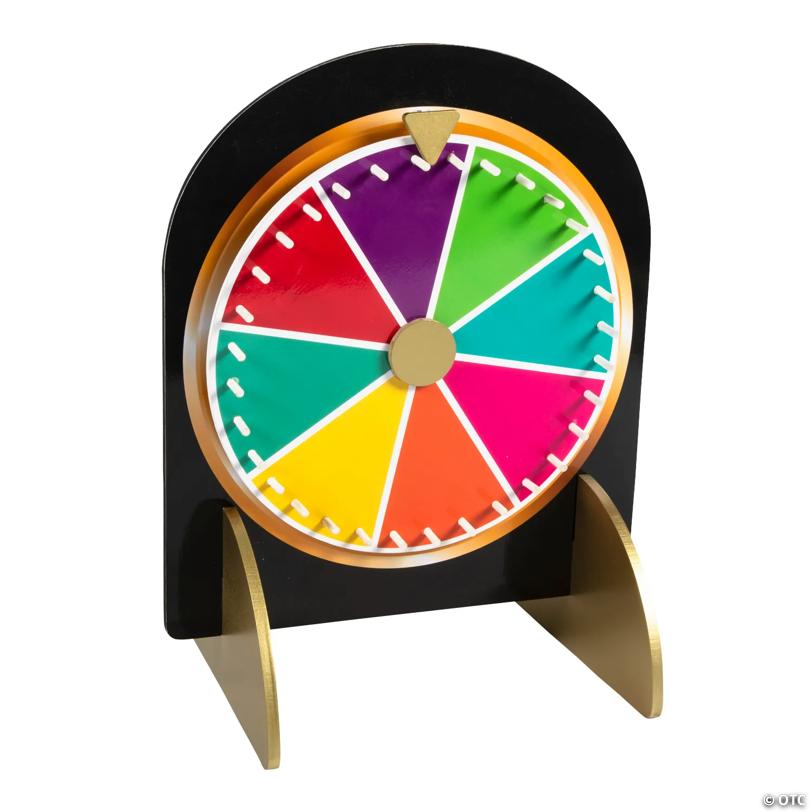 14 3/4" x 18 3/4" Fill-in-the-Blanks Carnival Laminated Wood Prize Wheel Image