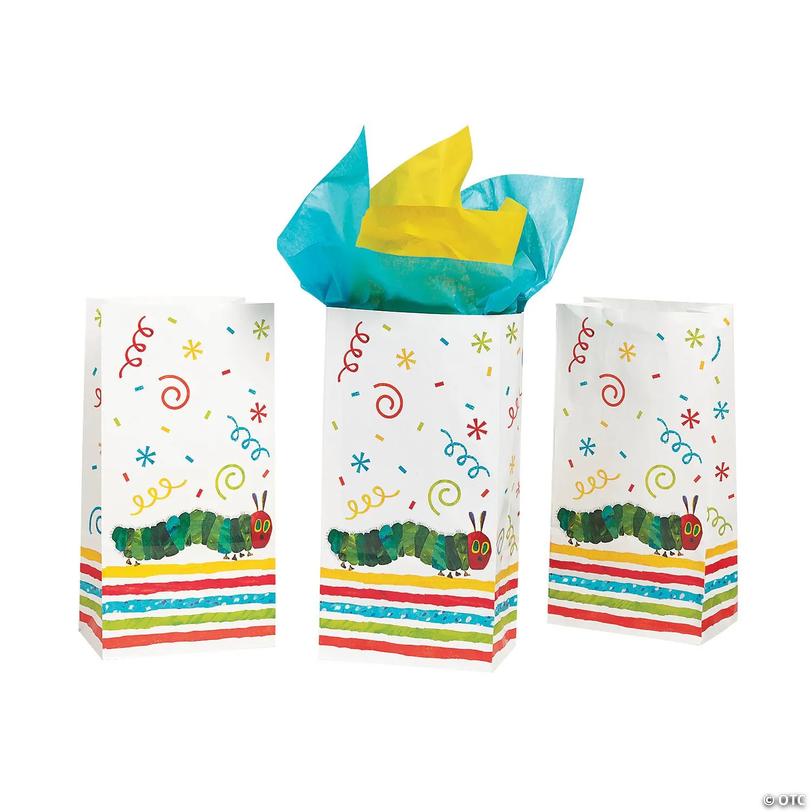 5 1/4" x 10 1/4" World of Eric Carle The Very Hungry Caterpillar&amp;#8482; Gift Bags &amp;#8211; 12 Pc.  Image