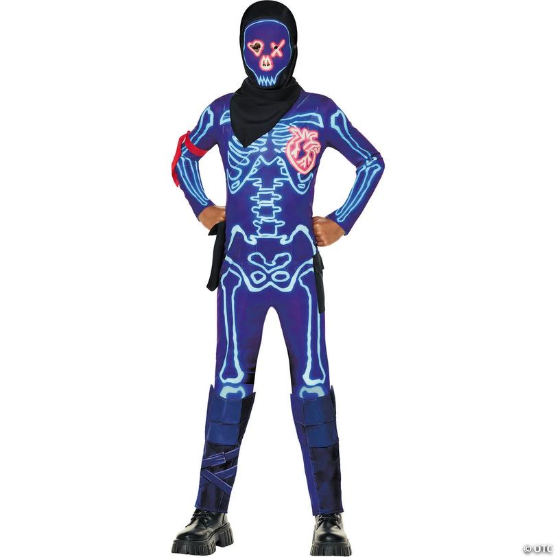 Kids Fortnite Polyester Jumpsuit Party Trooper Costume - Large 10-12 Image
