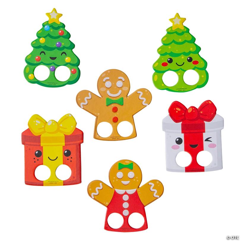 Bulk Christmas Character Finger Puppets - 72 pc Image