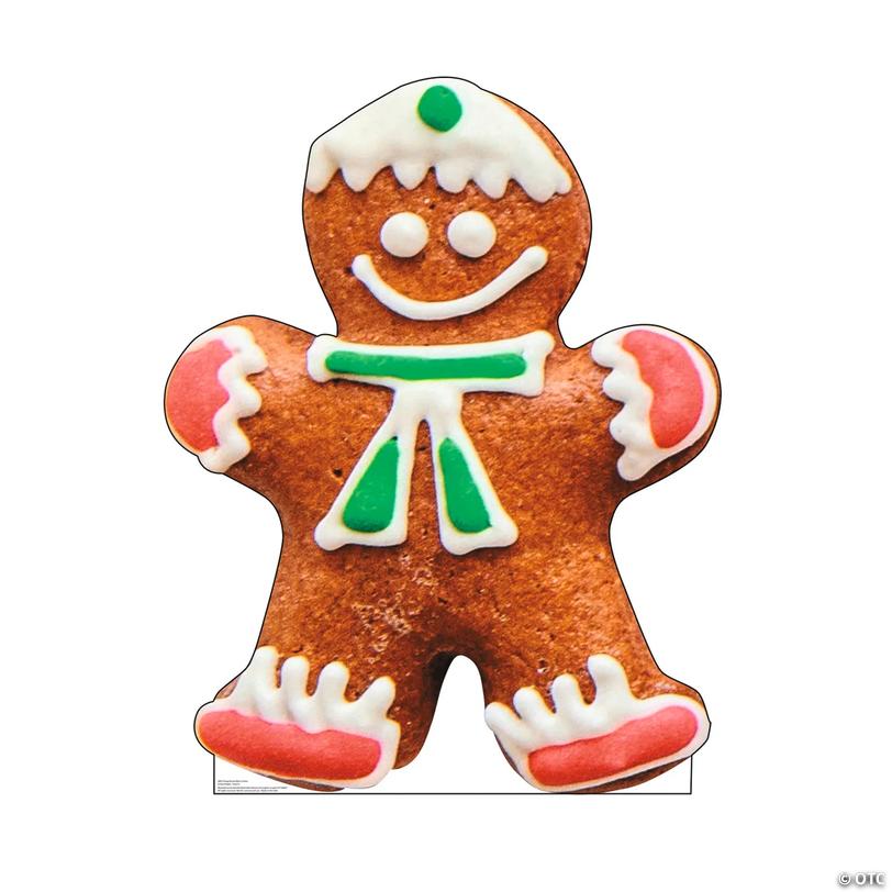Life-Sized Gingerbread Man Cardboard Stand-Up Image