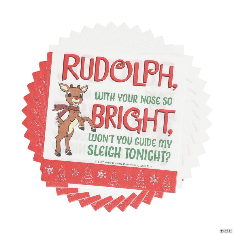 Rudolph the Red-Nosed Reindeer<sup>&amp;#174;</sup> Luncheon Napkins - 24 ct Image