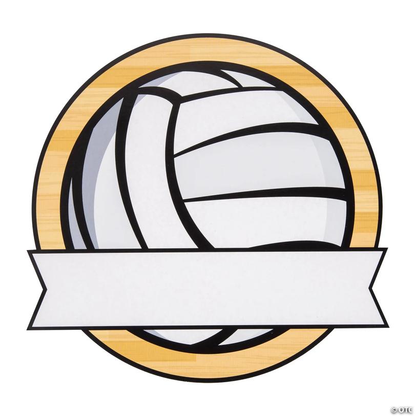 9" x 8 3/4" Bulk 50 Pc. Team Spirit Volleyball Write-a-Name Cutouts   Image