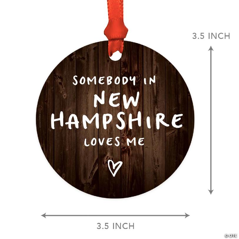 MDF Ornament in New Hampshire Loves Me | Oriental Trading