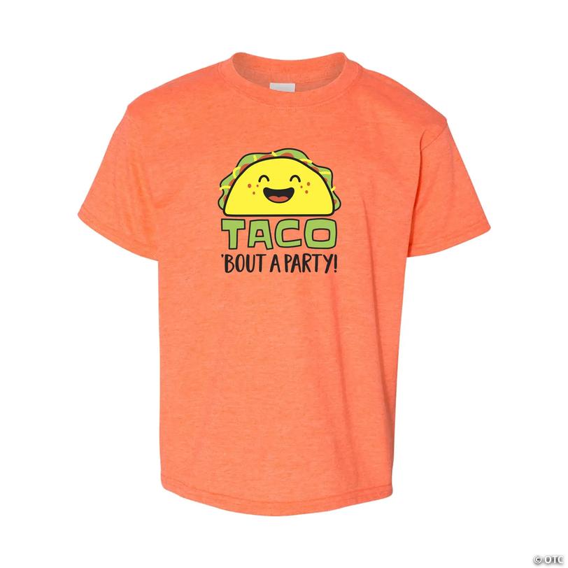 Taco &amp;#8217;Bout a Party Youth T-Shirt - Large Image