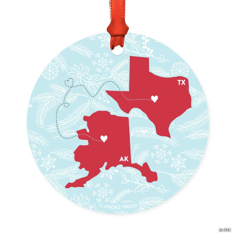 Wood MDF Ornament Long Texas and Alaska | Oriental Trading