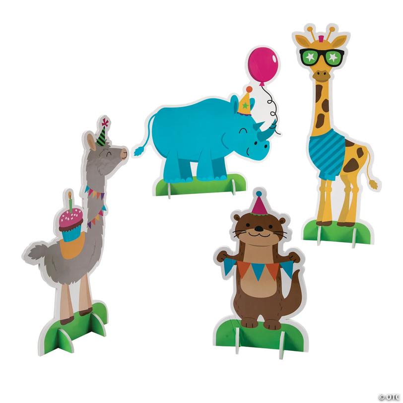Party Animal Centerpieces - 4 Pc. Image