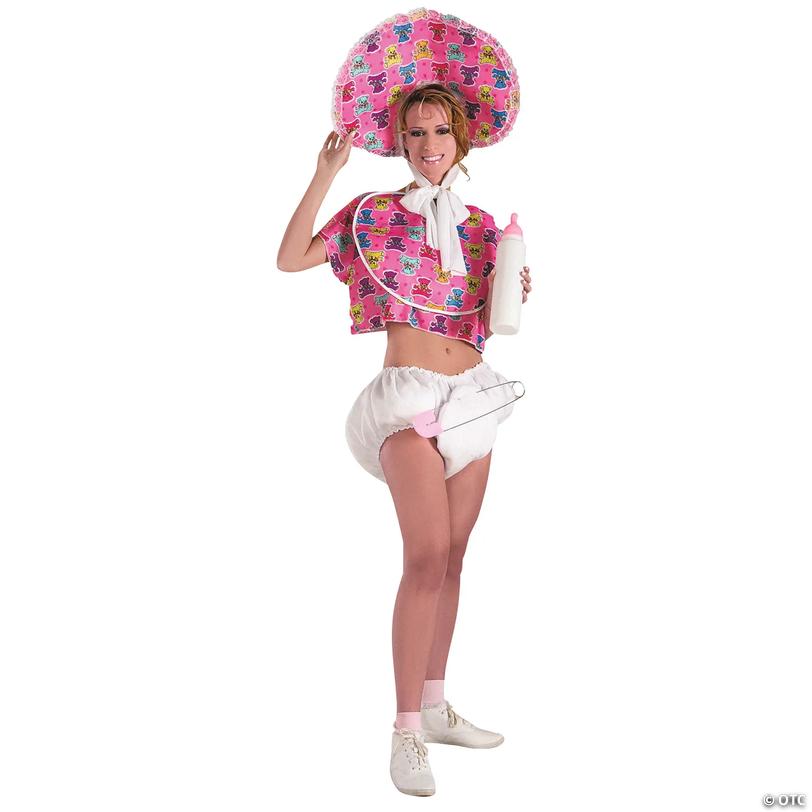 Pink Baby Costume for Adults Image