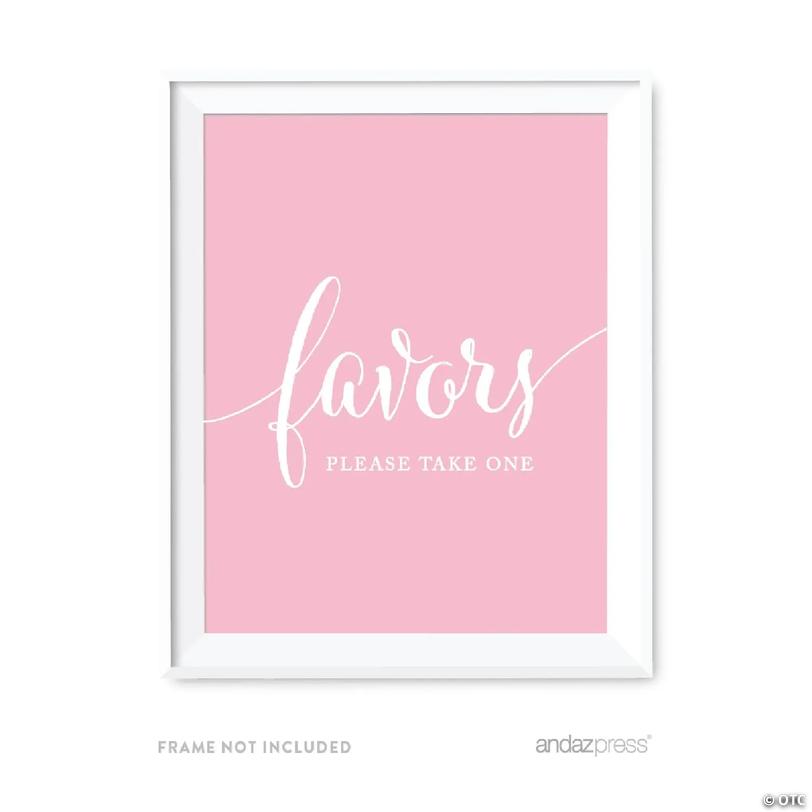 Blush Pink Favors Sign 8.5x11 | Oriental Trading