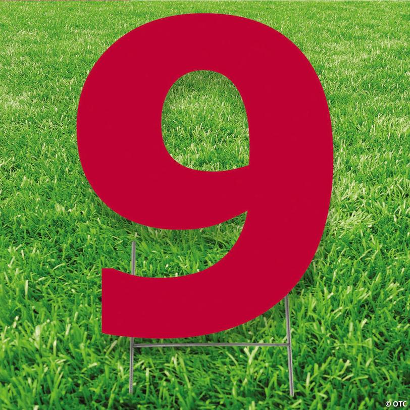 20" x 20" Number 9 Yard Signs Image