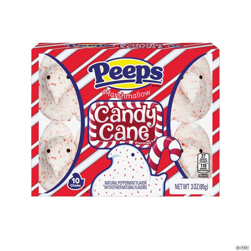 Peeps<sup>&amp;#174;</sup> Candy Cane Marshmallow Chicks - 10 pc Image