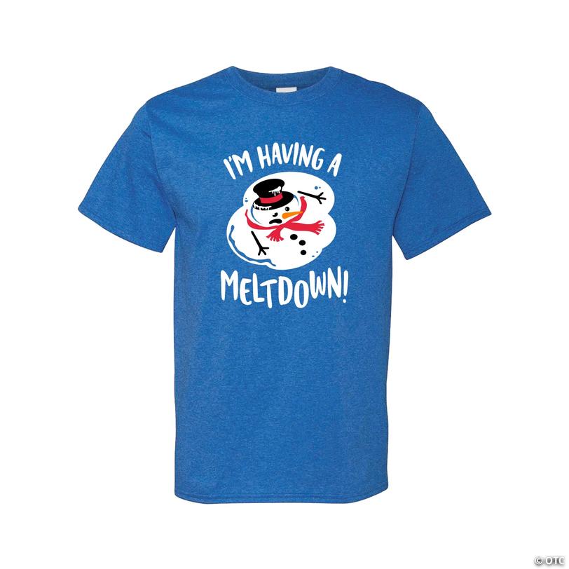 Snowman Meltdown Adult&amp;#8217;s T-Shirt - 3XL Image