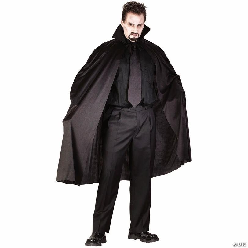 45" Adults Polyester Cape with Stand-Up Collar - One Size Image