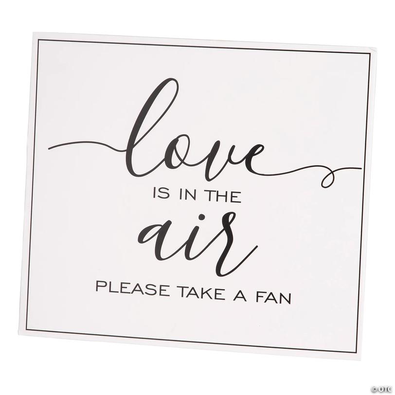 Favor Fans Tabletop Sign with Easel | Oriental Trading