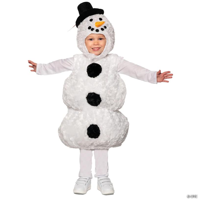 Underwraps Toddler Snowman Belly Costume - Extra Large 4-6 Image