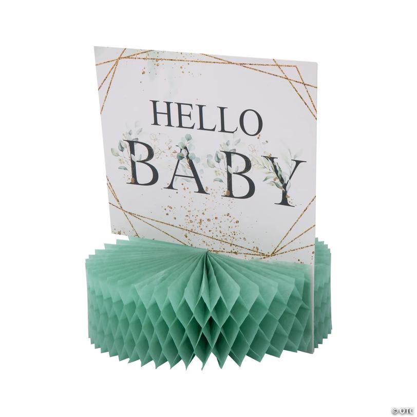 Eucalyptus Baby Shower Honeycomb Centerpieces - 3 Pc. Image