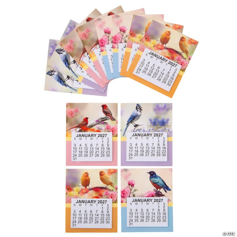 2027 Birds Large Print Calendar Magnets - 12 pc Image