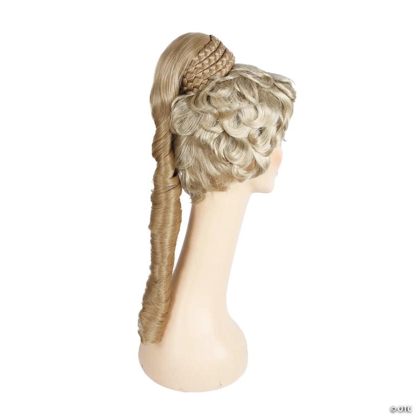 30" Genie Ponytail with Braided Base Headpiece - Light Gold Blonde 24 Image