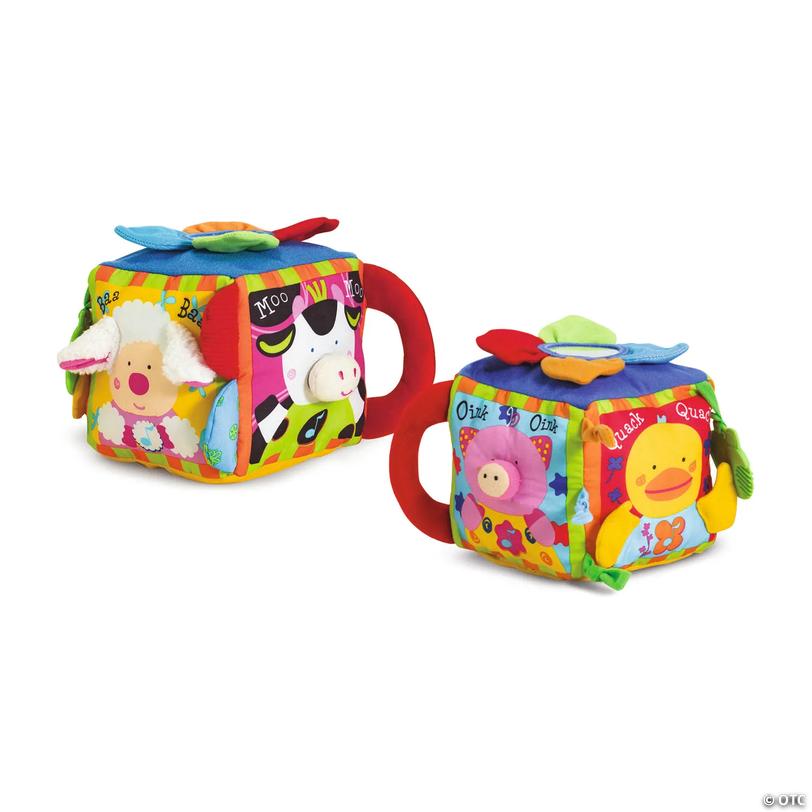 Melissa &amp; Doug Musical Farmyard Cube Learning Toy Image