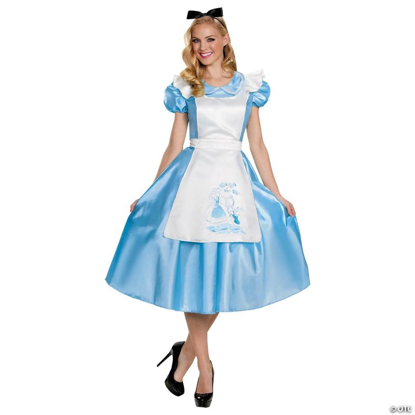 Women's Deluxe Alice in Wonderland Costume - Extra Large Image