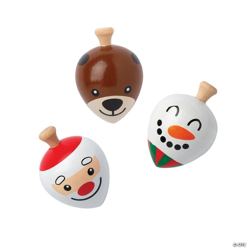 Holiday Spin Tops - 12 Pc. Image
