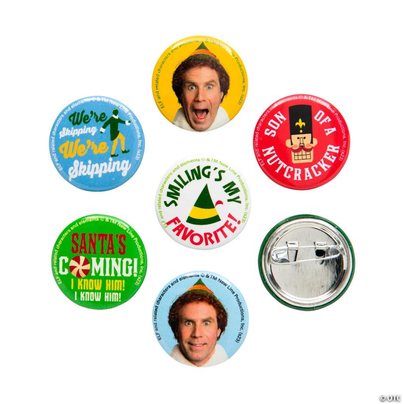 Bulk Elf Mini Metal Buttons - 48 pc Image