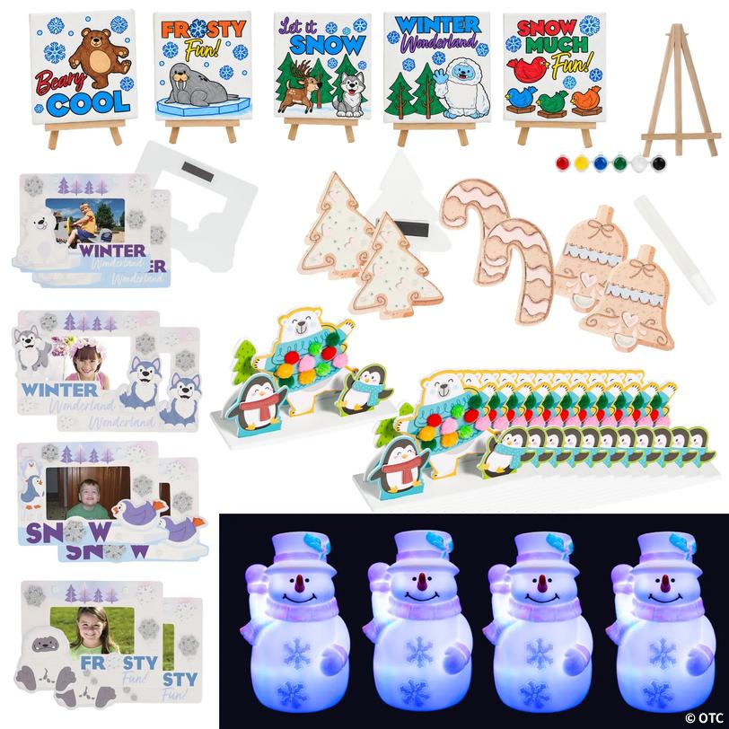 Winter Wonderland Creativity Craft Kit Assortment &amp;#8211; Makes 35 Image
