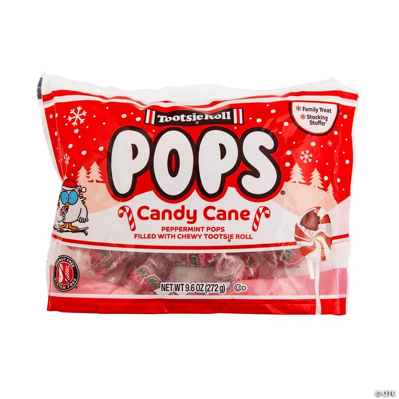 Christmas Tootsie<sup>&amp;#174;</sup> Candy Cane Pops<sup>&amp;#174;</sup> - 15 Pc. Image