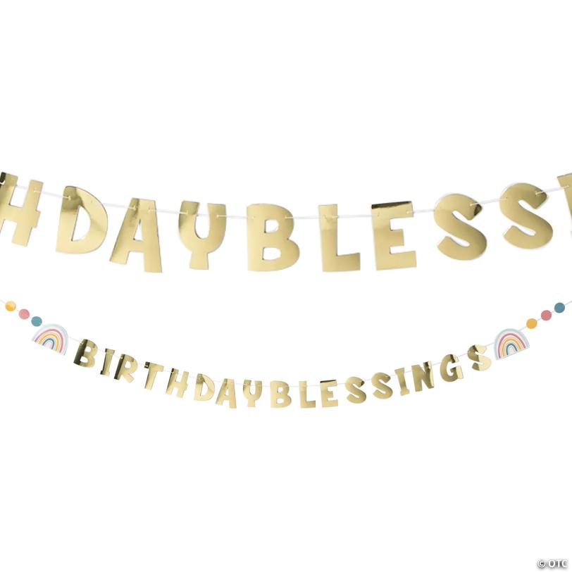Birthday Blessings Happy Birthday Garland Image
