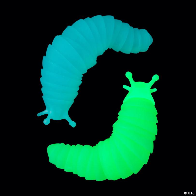 Super Sensory Glow-in-the-Dark Fidget Slugs - 6 Pc. | Oriental Trading