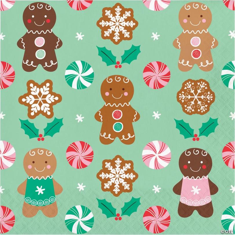Say Hooray! Holiday Sweets Dinner Paper Napkins, 64 ct. Image