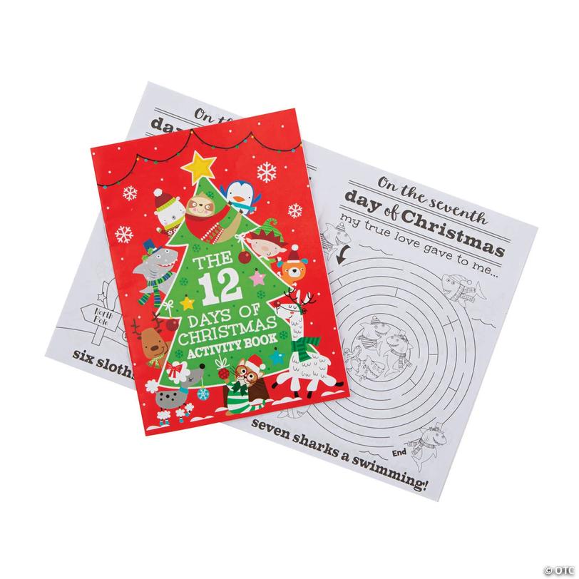 12 Days of Christmas Activity Books - 24 pc Image